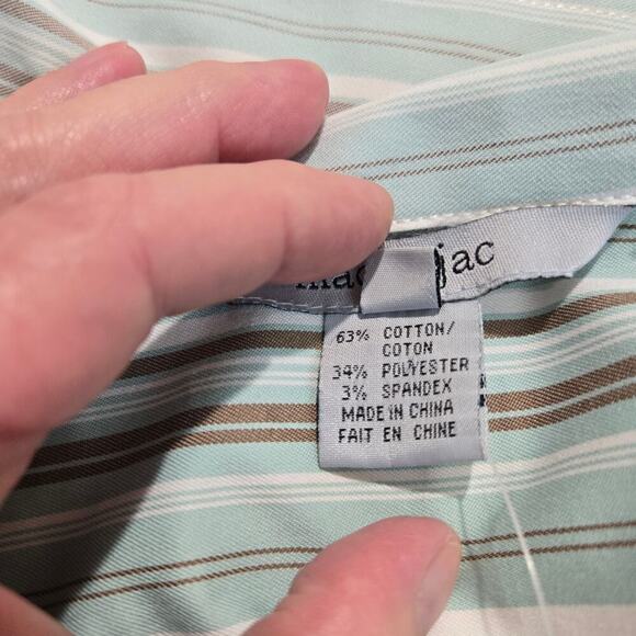 Mac & Jac Striped Zip-up Jacket Women's Size 14 NWOT - Picture 12 of 12